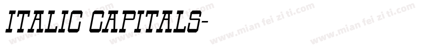 italic capitals字体转换